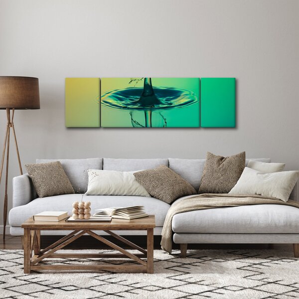 Obraz kapky vody (170x50 cm)