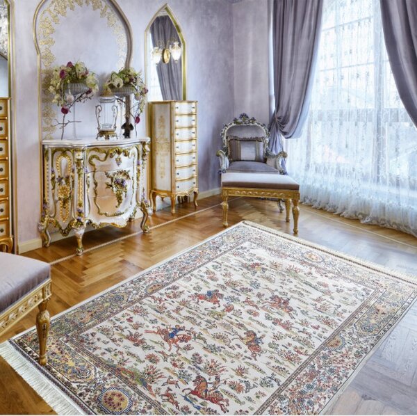 Koberec Exkluzivní Qum Silk 10 krémový
