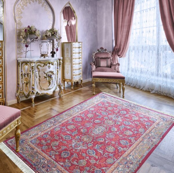 Koberec Exkluzivní Qum Silk 08 červený