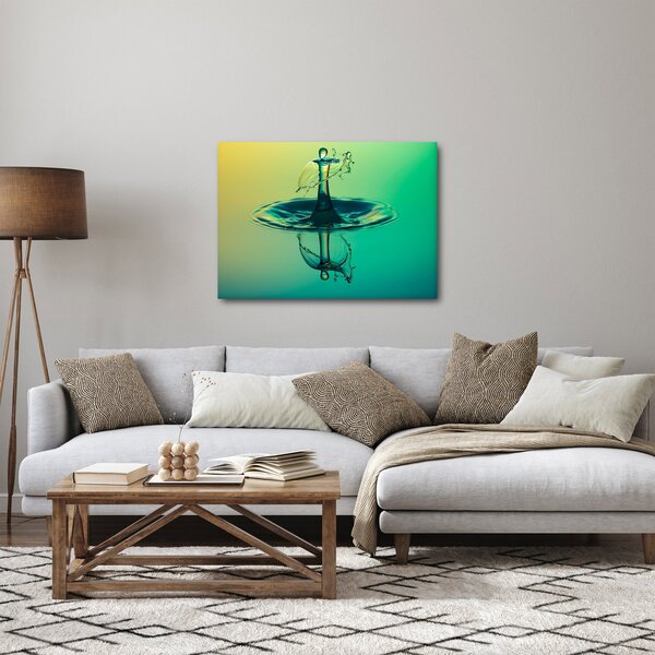 Obraz kapky vody (70x50 cm)