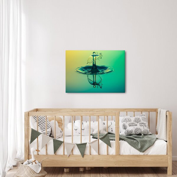 Obraz kapky vody (70x50 cm)