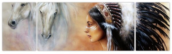 Obraz - Kouzla indiánů (170x50 cm)