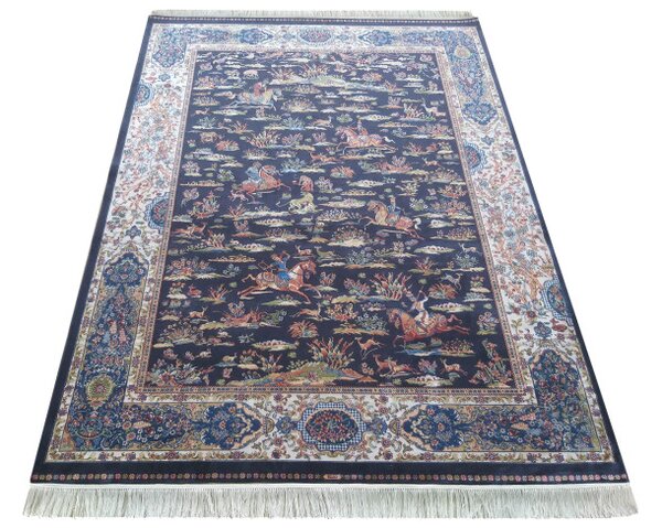 Koberec Exkluzivní Qum Silk 10 modrý