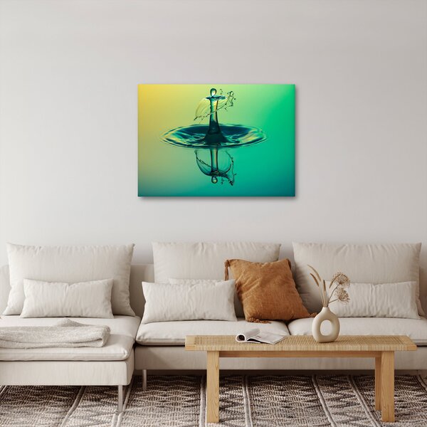 Obraz kapky vody (70x50 cm)
