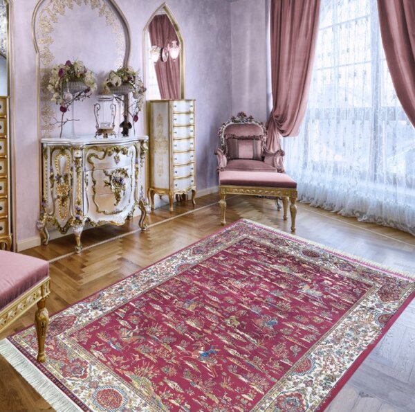 Koberec Exkluzivní Qum Silk 10 červený