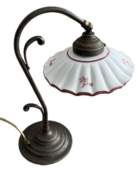 Keramická stolní lampa Fiori 2211.L - ČERVENÁ