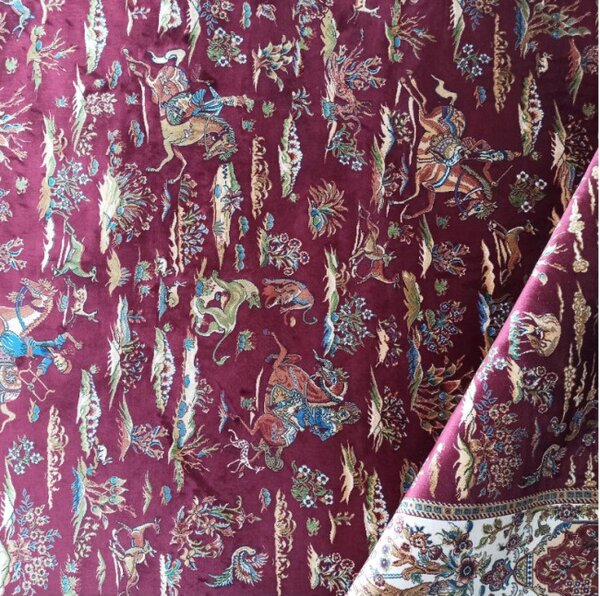 Koberec Exkluzivní Qum Silk 10 červený