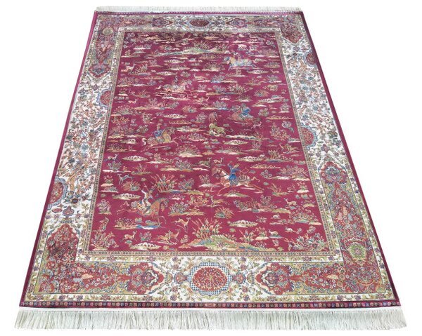 Koberec Exkluzivní Qum Silk 10 červený