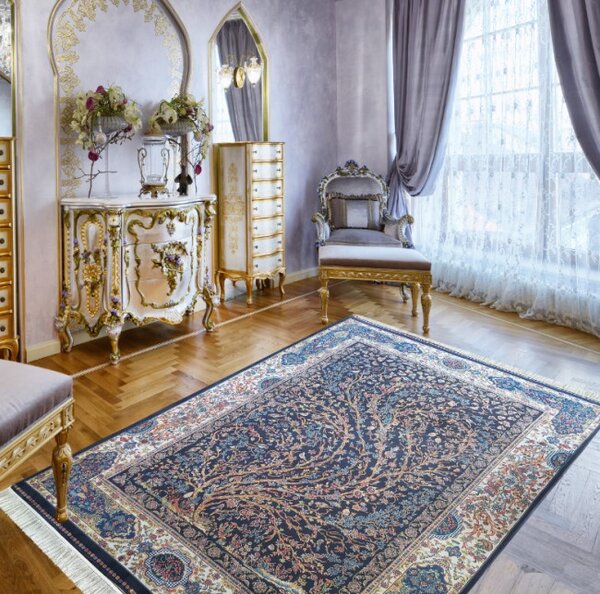 Koberec Exkluzivní Qum Silk 11 modrý