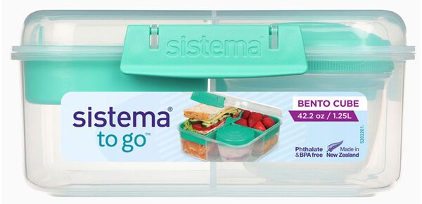 Sistema Box na jídlo To Go s 5 oddíly a kelímkem 1,25l Barva: minty teal