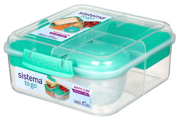 Sistema Box na jídlo To Go s 5 oddíly a kelímkem 1,25l Barva: minty teal