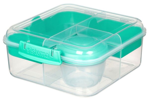 Sistema Box na jídlo To Go s 5 oddíly a kelímkem 1,25l Barva: minty teal