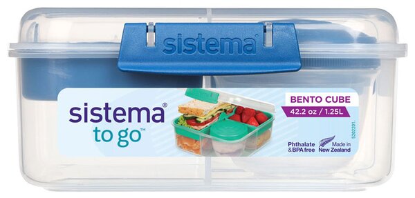 Sistema Box na jídlo To Go s 5 oddíly a kelímkem 1,25l Barva: minty teal