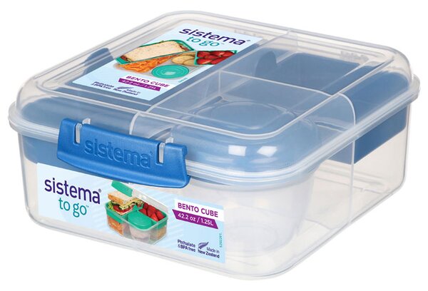 Sistema Box na jídlo To Go s 5 oddíly a kelímkem 1,25l Barva: minty teal