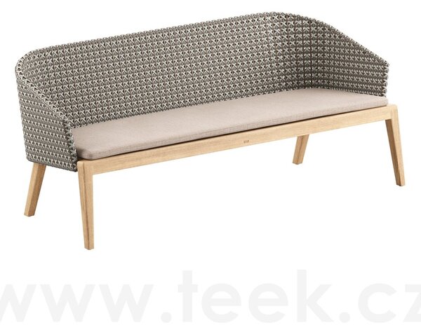 Royal Botania Lavice Calypso, Royal Botania, 174x72x72 cm, rám teak, výplet umělý ratan kriskrosss, bez sedáku
