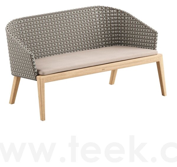Royal Botania Lavice Calypso, Royal Botania, 134x72x72 cm, rám teak, výplet umělý ratan kriskrosss, bez sedáku