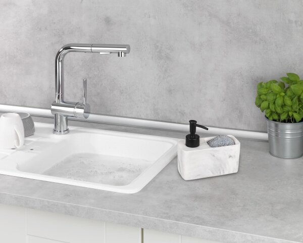 WENKO 54668100 - Dávkovač mýdla RESA 14,5x14,3 cm bílá/černá