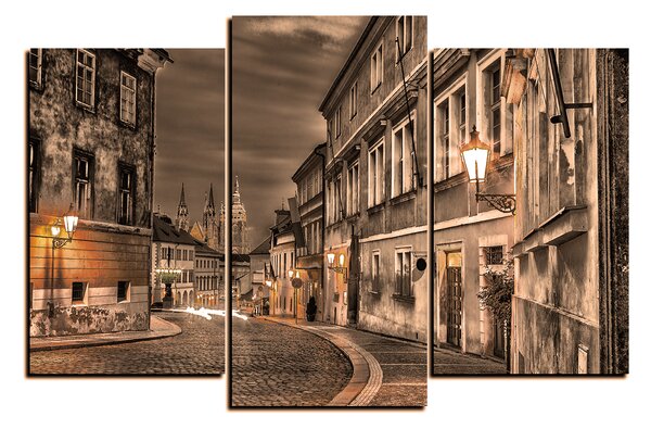 Obraz na plátně - Magické noční staré město 1258FC (90x60 cm)
