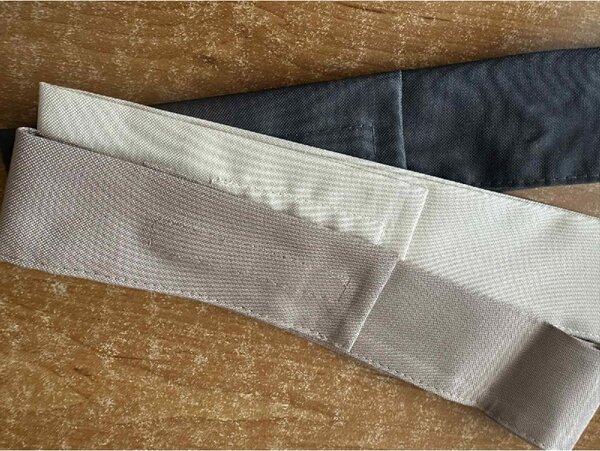 Stuha pro upínání zahradních závěsů na suchý zip 70x6 cm Barva Grafitová