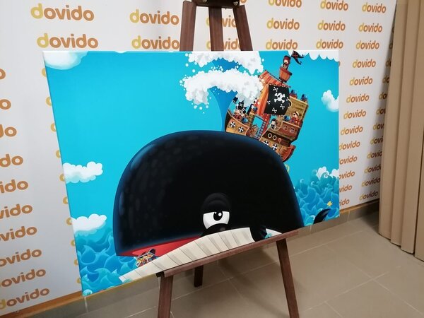 Obraz pirátská loď na velrybě