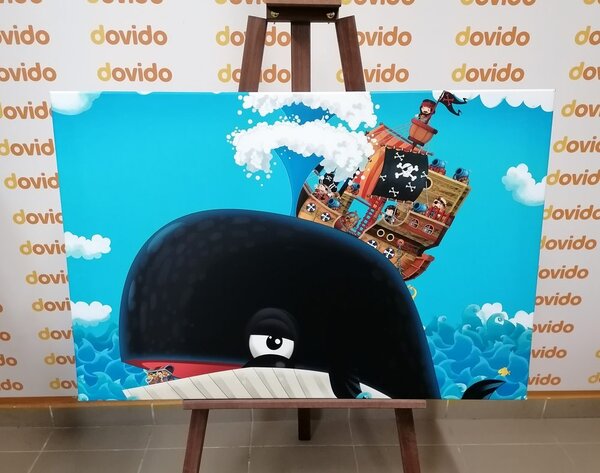 Obraz pirátská loď na velrybě