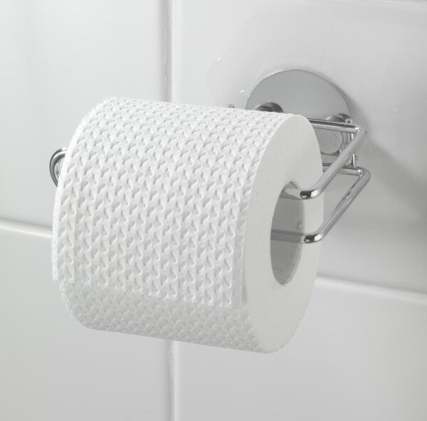 WENKO 18774100-Držák toaletního papíru TURBO-LOC RUND STAHL 14x9 cm chrom