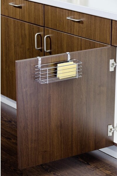WENKO 2344100 - Košík SLIM 24x11,5 cm lesk. chrom/černá