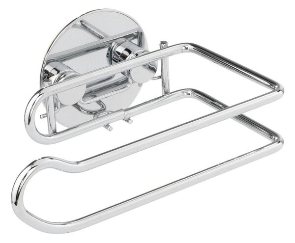WENKO 18774100-Držák toaletního papíru TURBO-LOC RUND STAHL 14x9 cm chrom