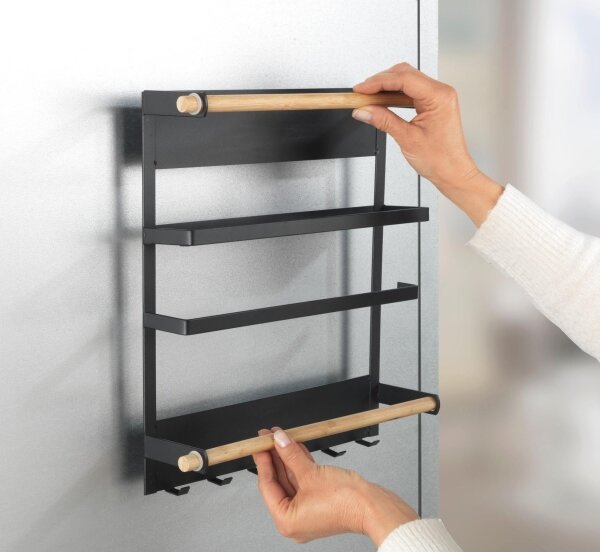 WENKO 54114100 - Organizér MAGNA 33x34 cm černá/hnědá