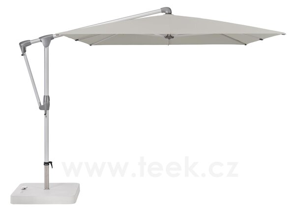 Glatz Boční slunečník Sunwing CASA, Glatz, obdélníkový 300x240 cm (3x2,4 m), hliníkový rám antracitový (anthracite), potah polyester 220 g/m2 šedá (grey)
