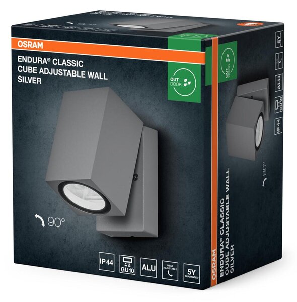LEDVANCE venkovní nástěnné svítidlo ENDURA Classic Cube Adjustable GU10 220-240 V nastavitelné