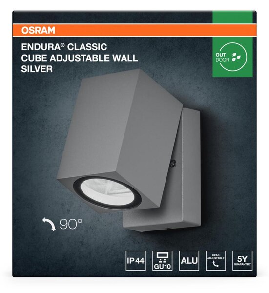 LEDVANCE venkovní nástěnné svítidlo ENDURA Classic Cube Adjustable GU10 220-240 V nastavitelné