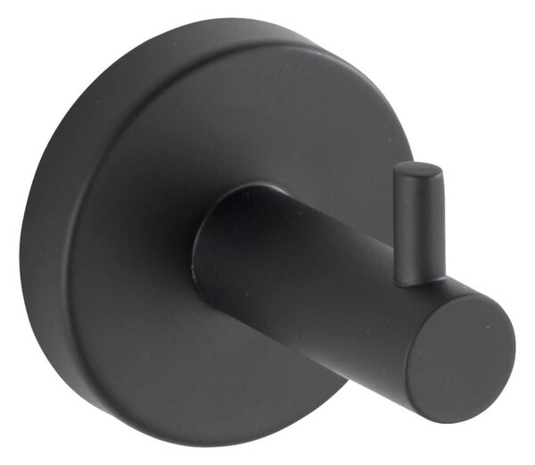 WENKO 24232100-Háček BOSIO BLACK 5,5x5,5 cm nerez/stříbrná