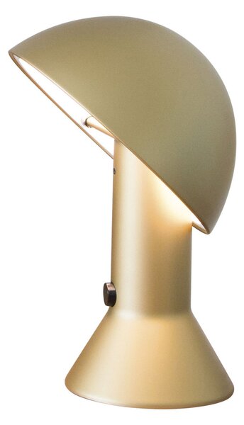 Stolní lampa Martinelli Luce, Elmetto, Zlatá / mosazná, Obývací pokoj, Plast, Design