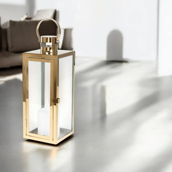 Dekorační lucerna TOWER 63 cm zlatá