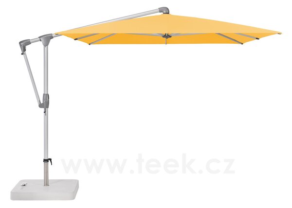 Glatz Boční slunečník Sunwing CASA, Glatz, obdélníkový 300x240 cm (3x2,4 m), hliníkový rám antracitový (anthracite), potah polyester 220 g/m2 šedá (grey)