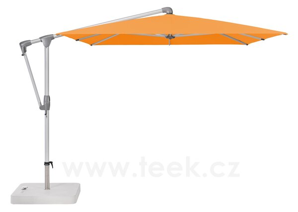 Glatz Boční slunečník Sunwing CASA, Glatz, obdélníkový 300x240 cm (3x2,4 m), hliníkový rám antracitový (anthracite), potah polyester 220 g/m2 šedá (grey)