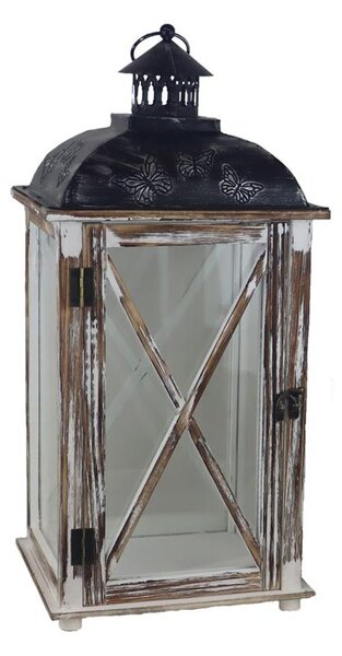 Dřevěná lucerna D7087/B - 54 cm