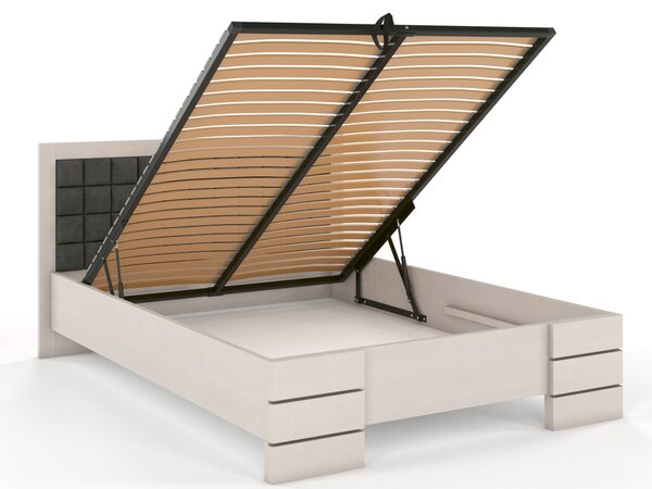 Postel s úložným prostorem - Gotland - borovice Čalounění postele: 2315, Odstín moření: Palisander, Rozměr: 120x200