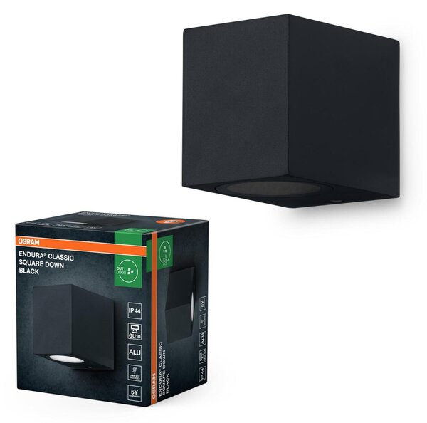 LEDVANCE venkovní nástěnné svítidlo Endura Classic Square Down GU10 220-240 V IP44