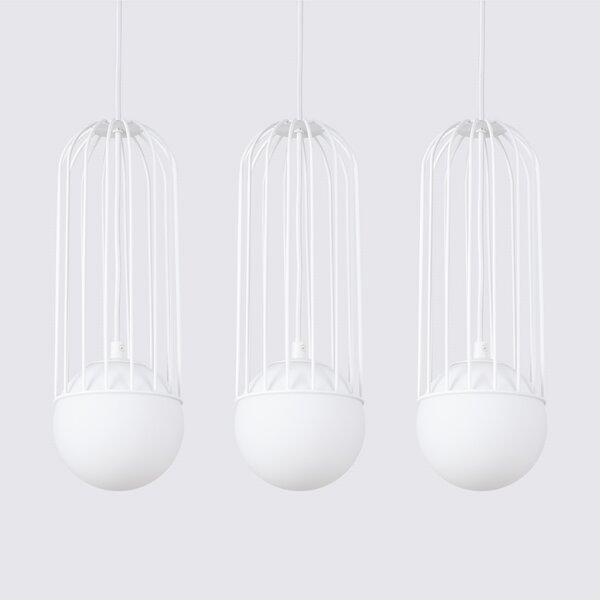 Sollux Lighting Závěsné svítidlo BRINA 3L bílé