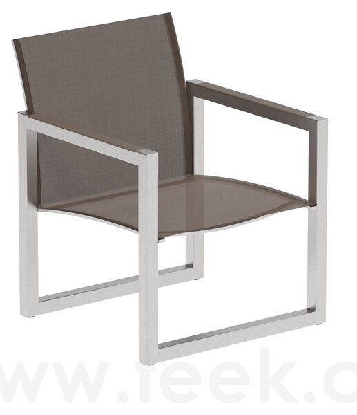 Royal Botania Nízké křeslo Ninix, Royal Botania, 61x64,5x75 cm, rám ocel barva anthracite, výplet Batyline black