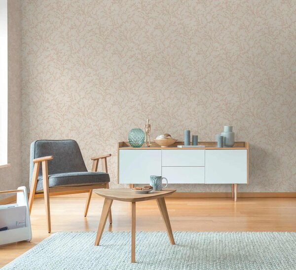A.S. Création | Vliesová tapeta na zeď Hygge 3 79090-1 | 0,53 x 10,05 m | růžová, krémová, šedá