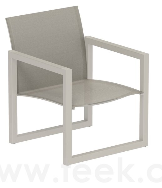 Royal Botania Nízké křeslo Ninix, Royal Botania, 61x64,5x75 cm, rám ocel barva anthracite, výplet Batyline black