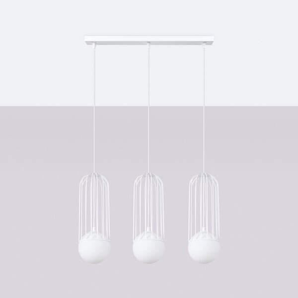Sollux Lighting Závěsné svítidlo BRINA 3L bílé