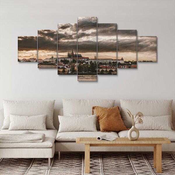 Obraz Pražského hradu v šeru (210x100 cm)