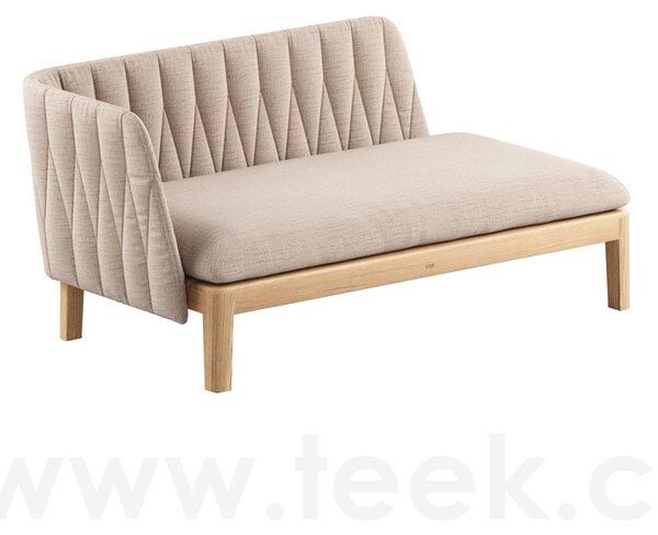 Royal Botania Rám pro modulový díl 2-místný levostranný L2 Calypso Lounge, Royal Botania, 154x82x69 cm, rám teak, bez sedáku a bez polstrování zádové opěrky