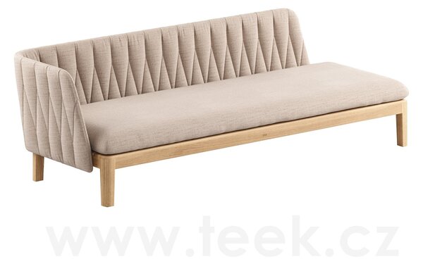 Royal Botania Rám pro modulový díl 3-místný levostranný L3 Calypso Lounge, Royal Botania, 226x82x69 cm, rám teak, bez sedáku a bez polstrování zádové opěrky