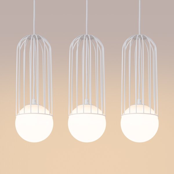 Sollux Lighting Závěsné svítidlo BRINA 3L bílé