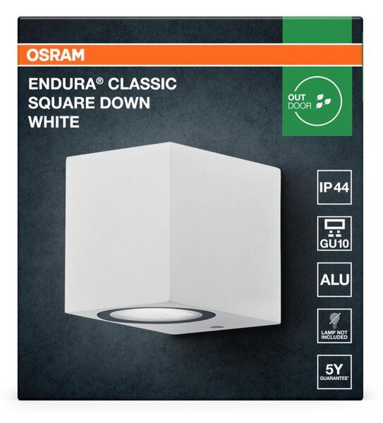 LEDVANCE venkovní nástěnné svítidlo Endura Classic Square Down GU10 220-240 V IP44